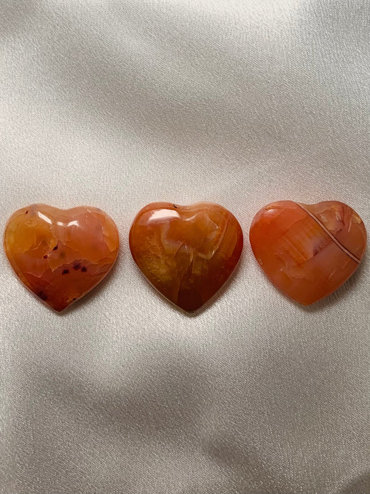 Carnelian Heart Carving