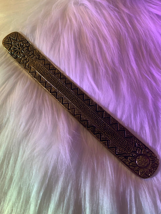 Gold Bronze Sun Metal Incense Holder
